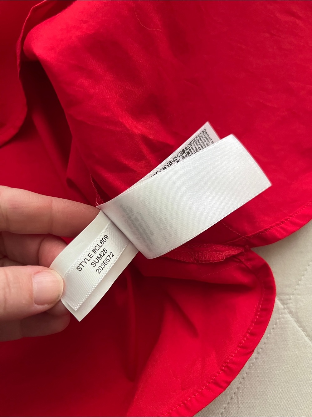 J. Crew Gamine shirt in cotton poplin Size 14 Red - Picture 14 of 16